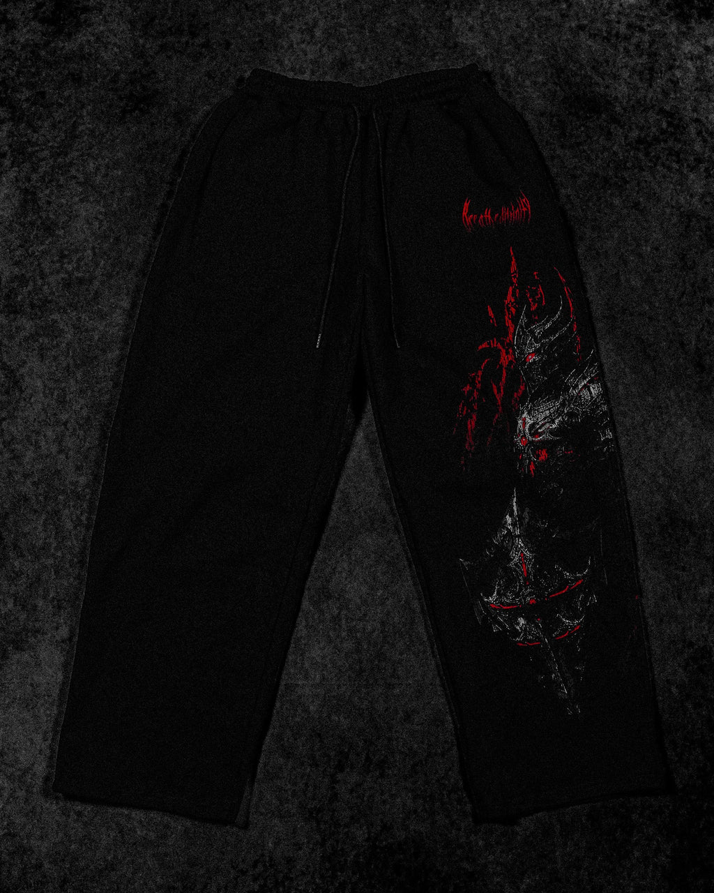 Fallen Knight Uncuffed Banana shape sweatpants [NIGHTMARE]