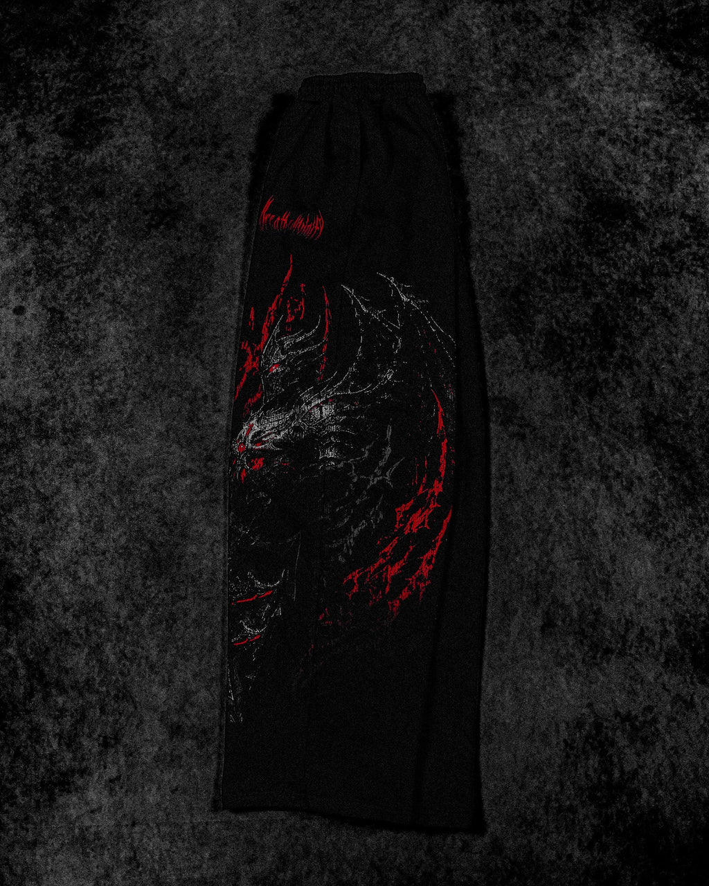 Fallen Knight Uncuffed Banana shape sweatpants [NIGHTMARE]