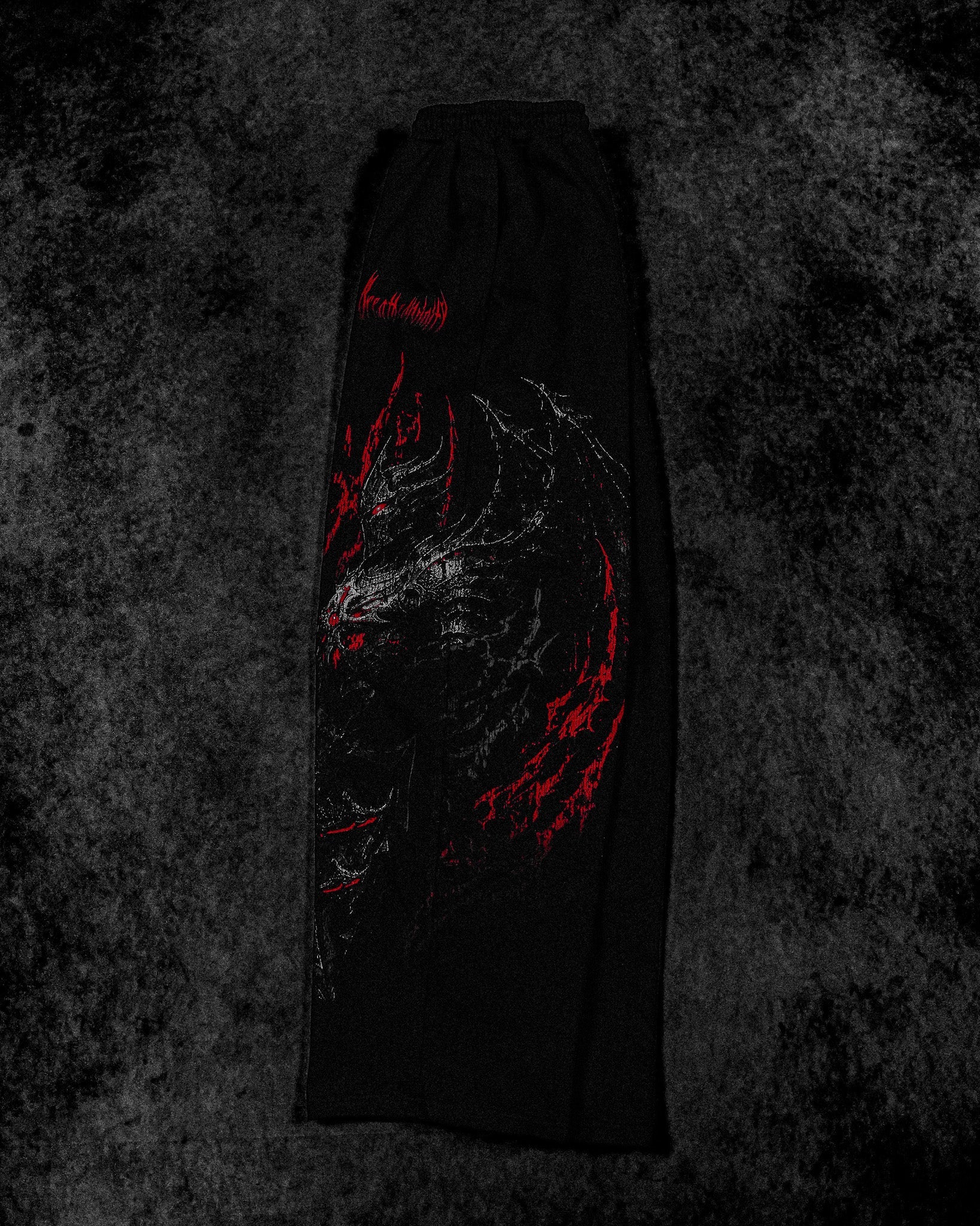 Fallen Knight Uncuffed Banana shape sweatpants [NIGHTMARE]