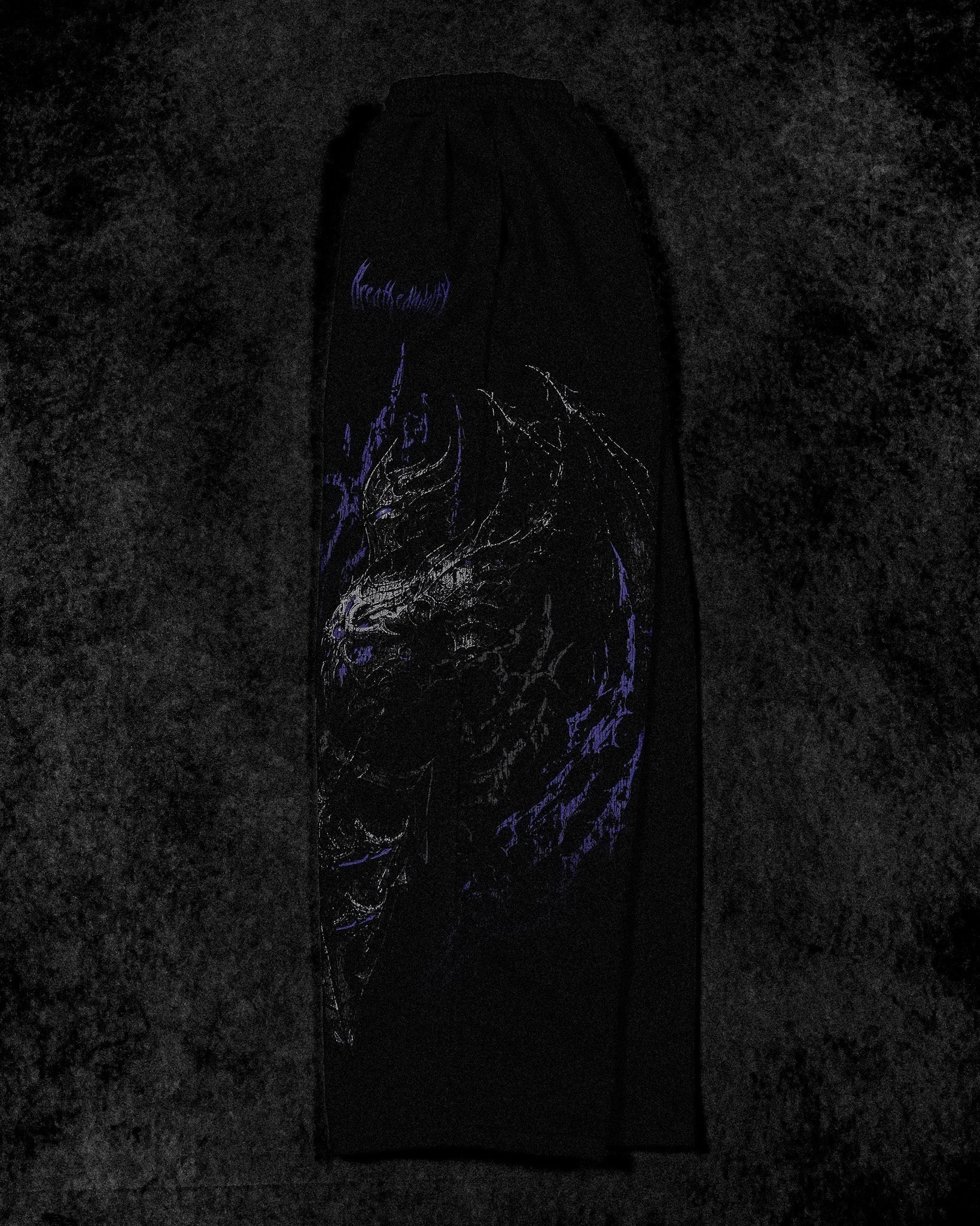 Fallen Knight Uncuffed Banana shape sweatpants [DUSK]