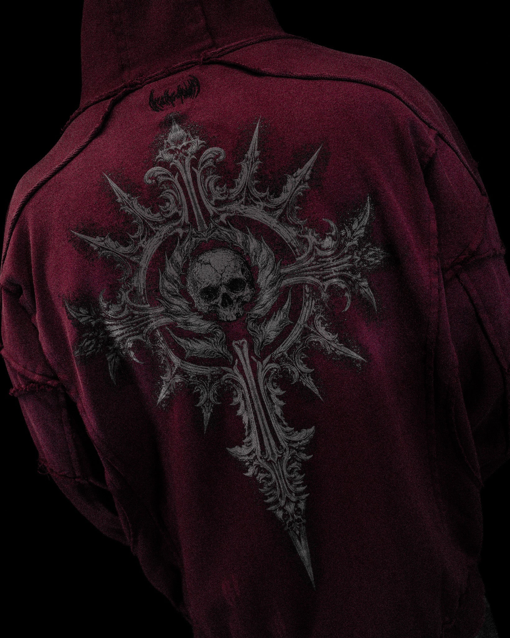 Ruined Oversized Zip-up Hoodie [VIOLA]