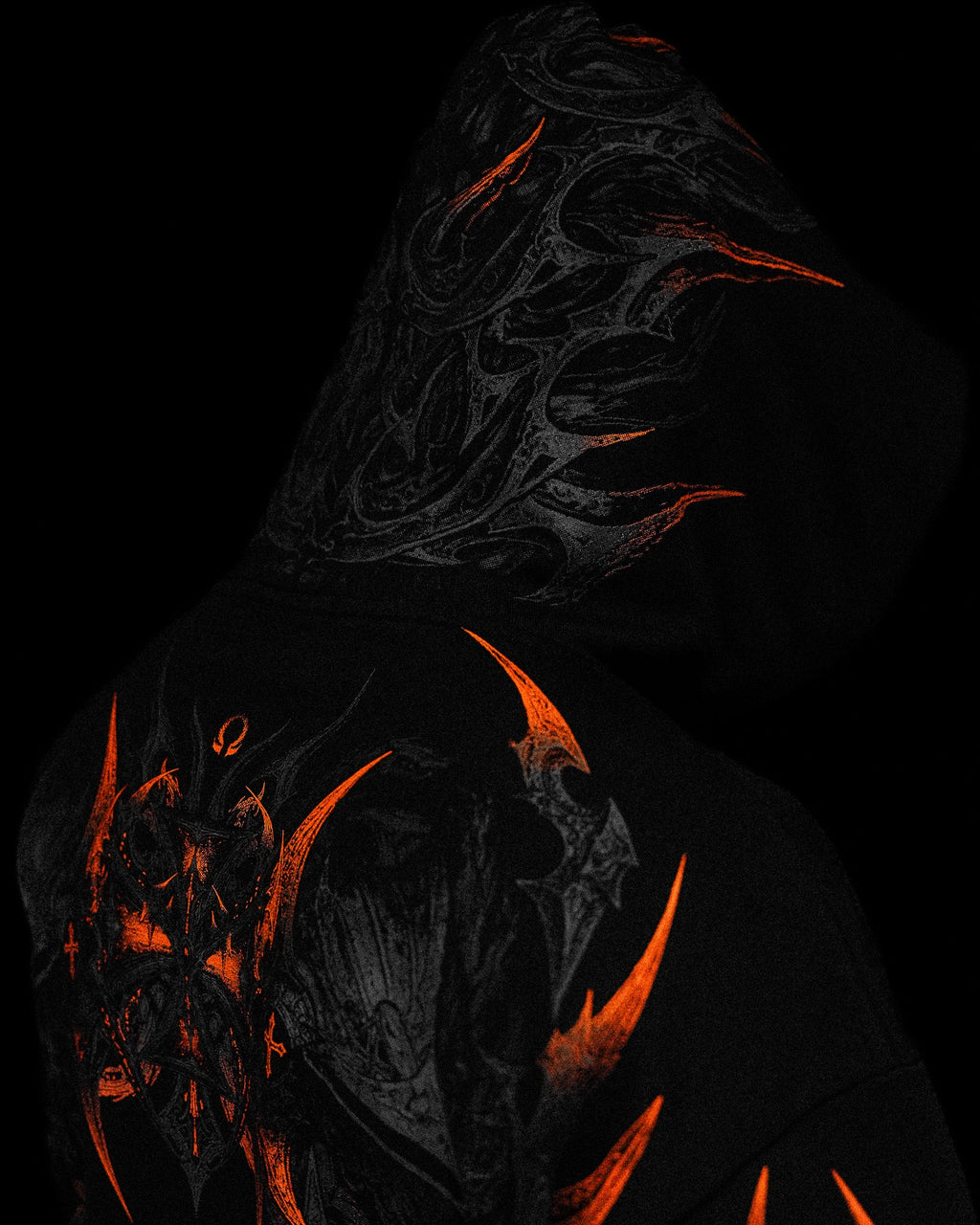 Berserker Oversized Zip-up Hoodie [SCORCH]