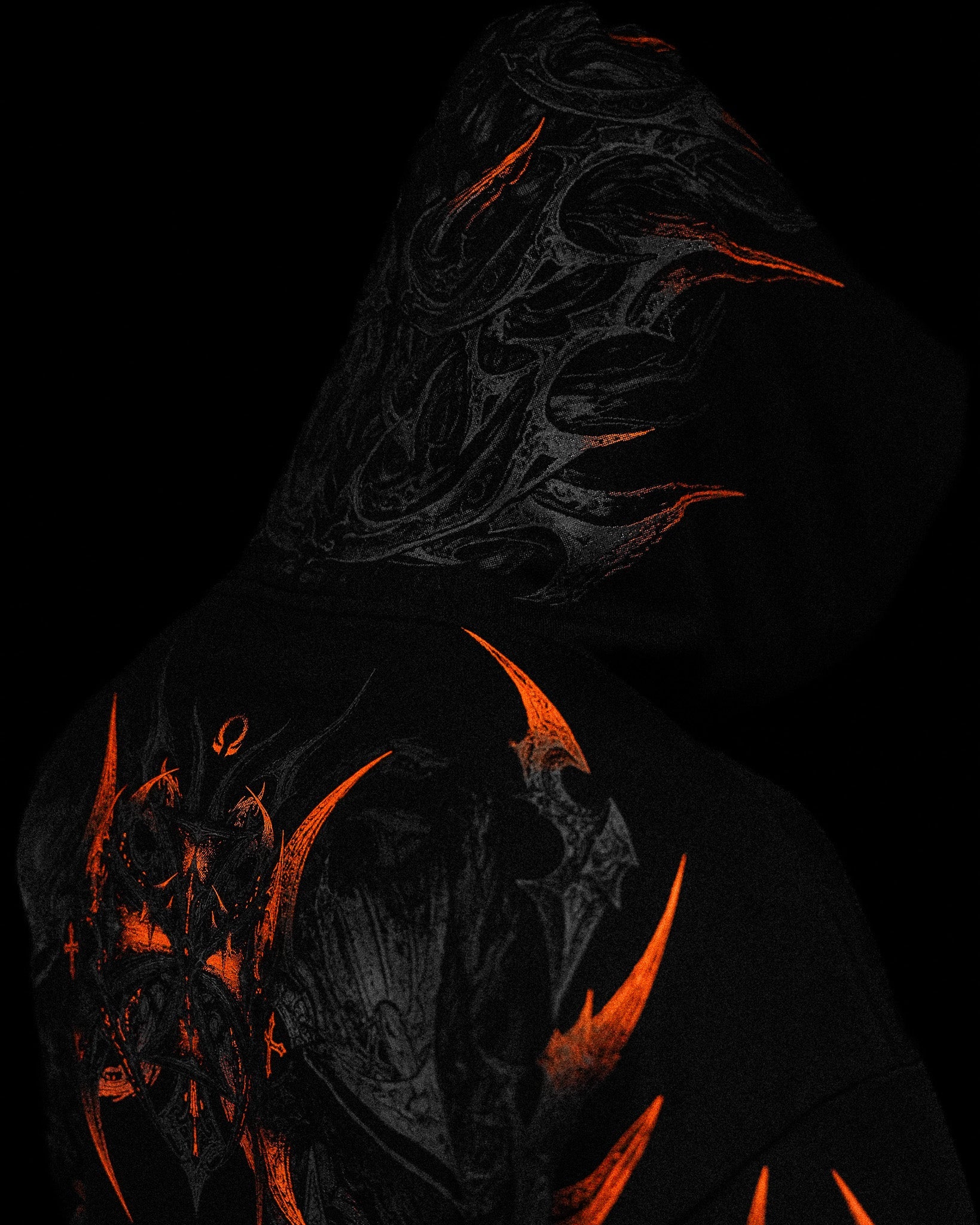 Berserker Oversized Zip-up Hoodie [SCORCH]