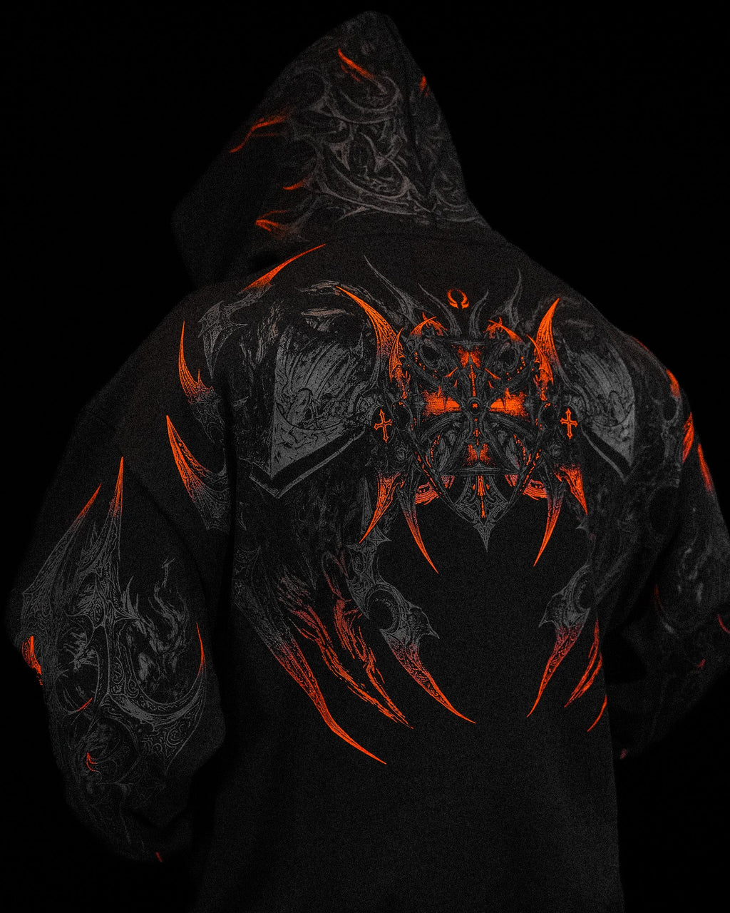 Berserker Oversized Zip-up Hoodie [SCORCH]