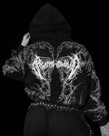 Women's Faerie Zip-up Hoodie [OBSIDIAN]