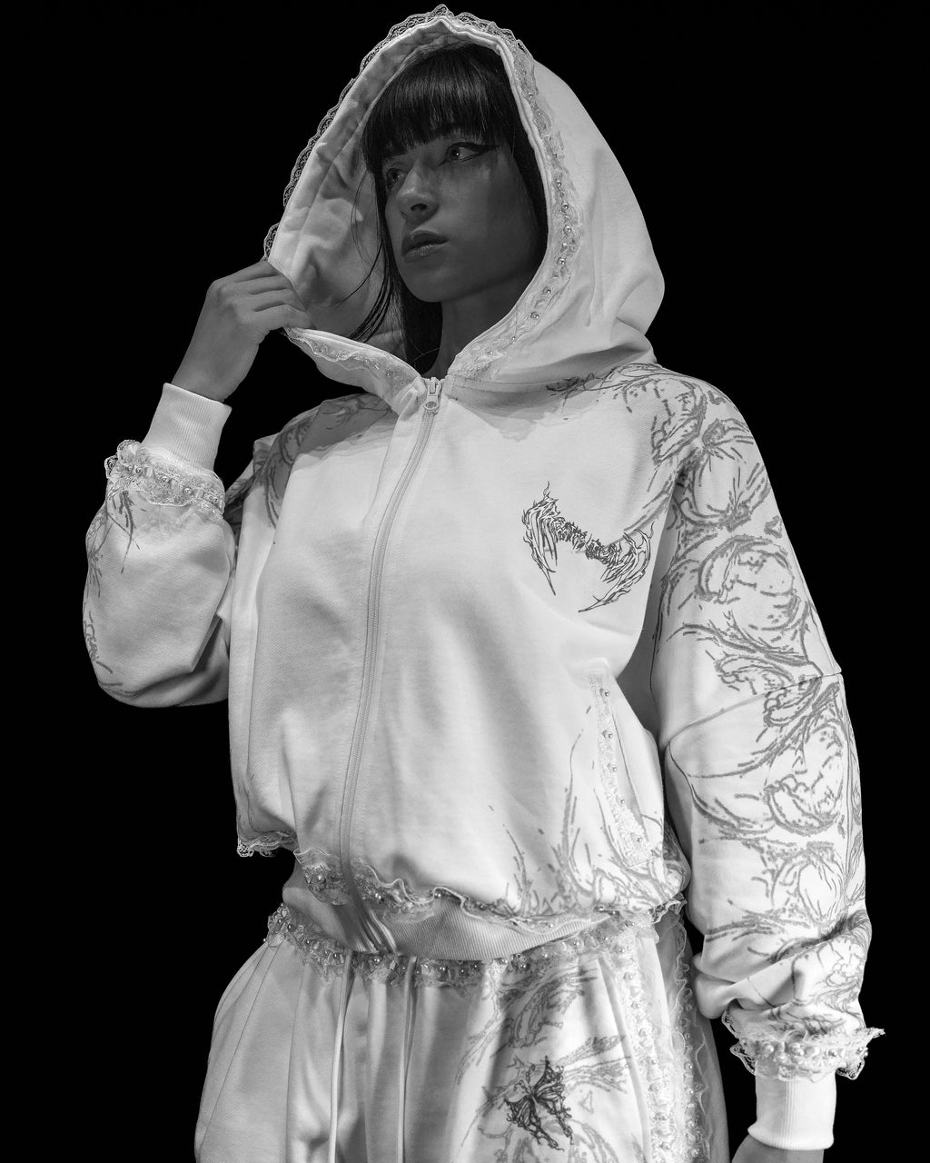 Women's Faerie Zip-up Hoodie [ANGEL VEIN]