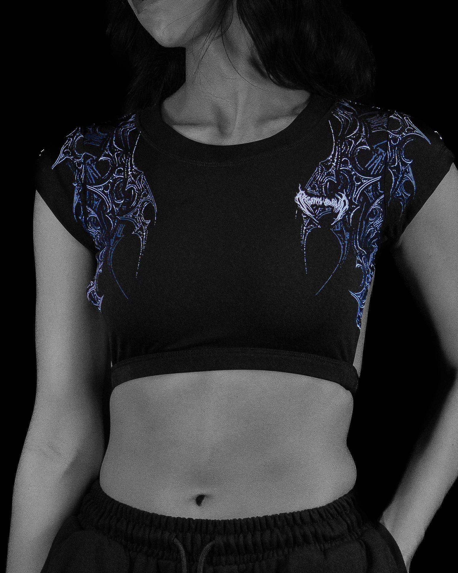 Women's Seraphim Open Back Crop Top [FROST]