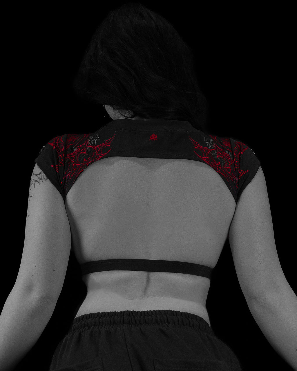 Women's Seraphim Open Back Crop Top [NIGHTMARE]