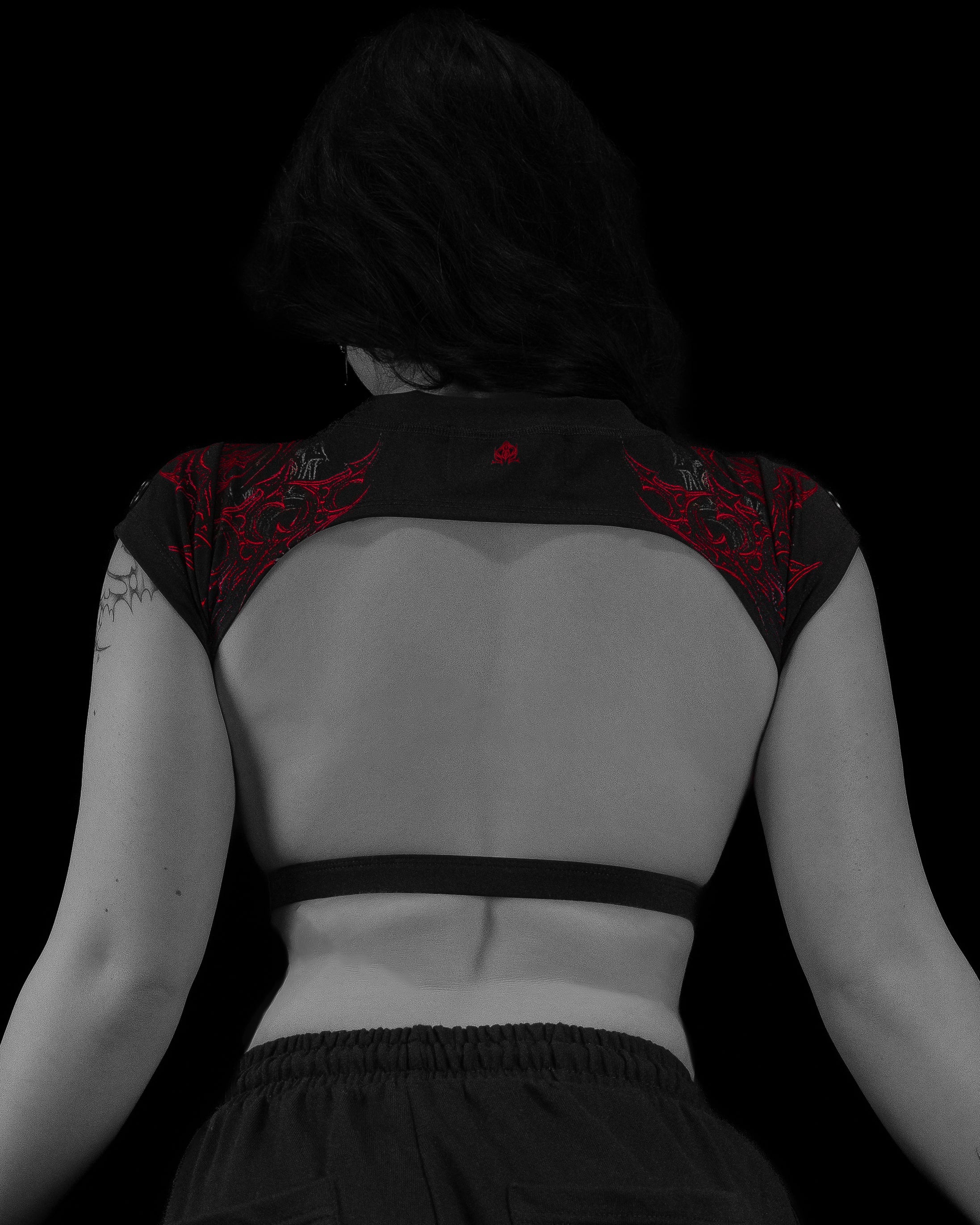 Women's Seraphim Open Back Crop Top [NIGHTMARE]