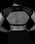 Women's Seraphim Open Back Crop Top [VOID BLACK]