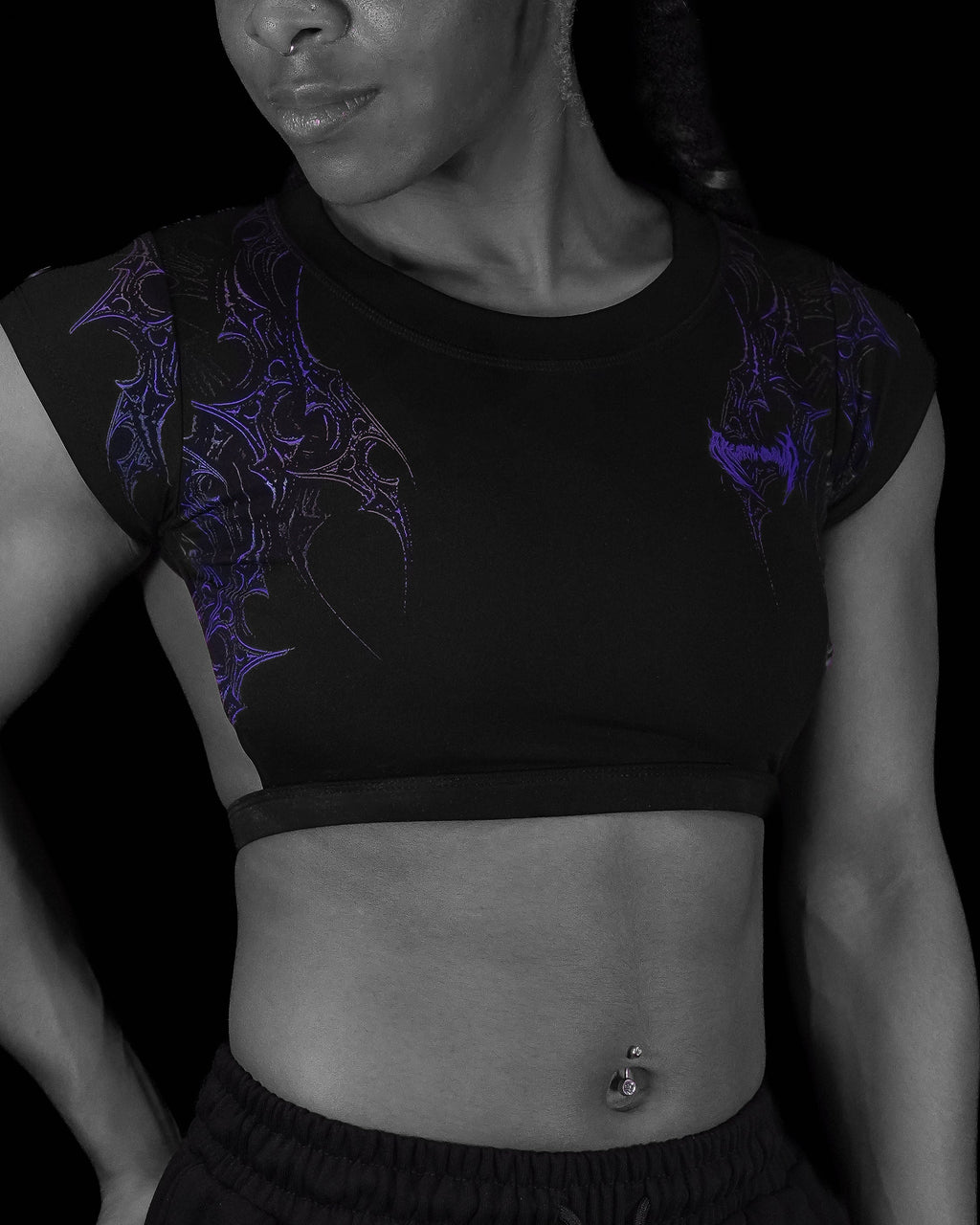 Women's Seraphim Open Back Crop Top [DUSK]