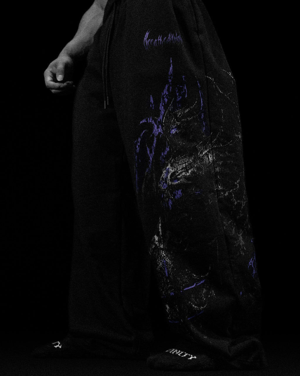 Fallen Knight Uncuffed Banana shape sweatpants [DUSK]