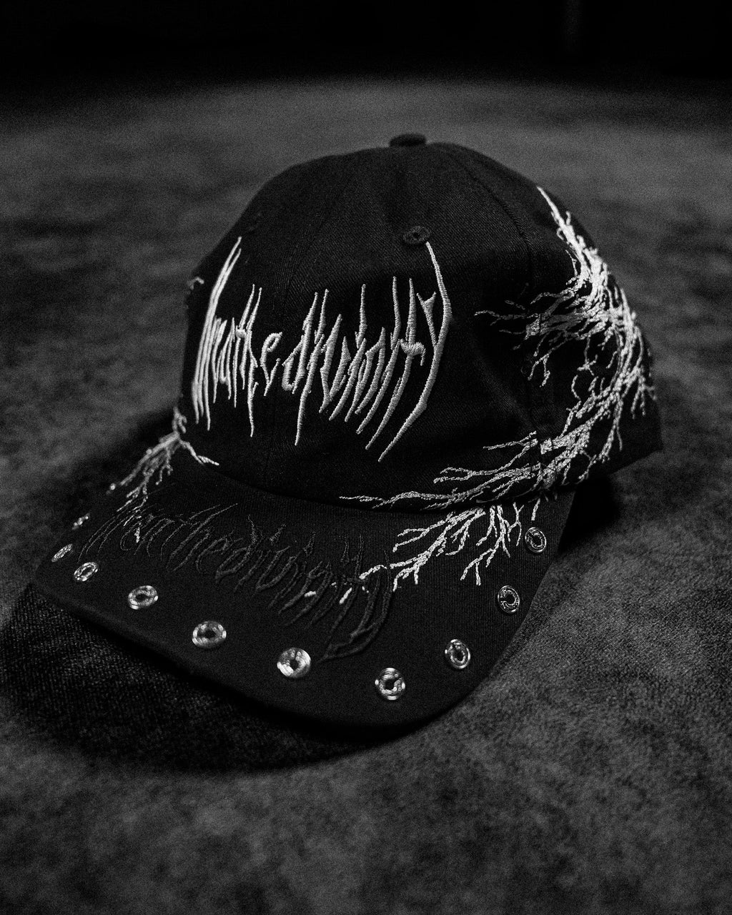 Tarnished Metallic Logo Cap [VOID BLACK]
