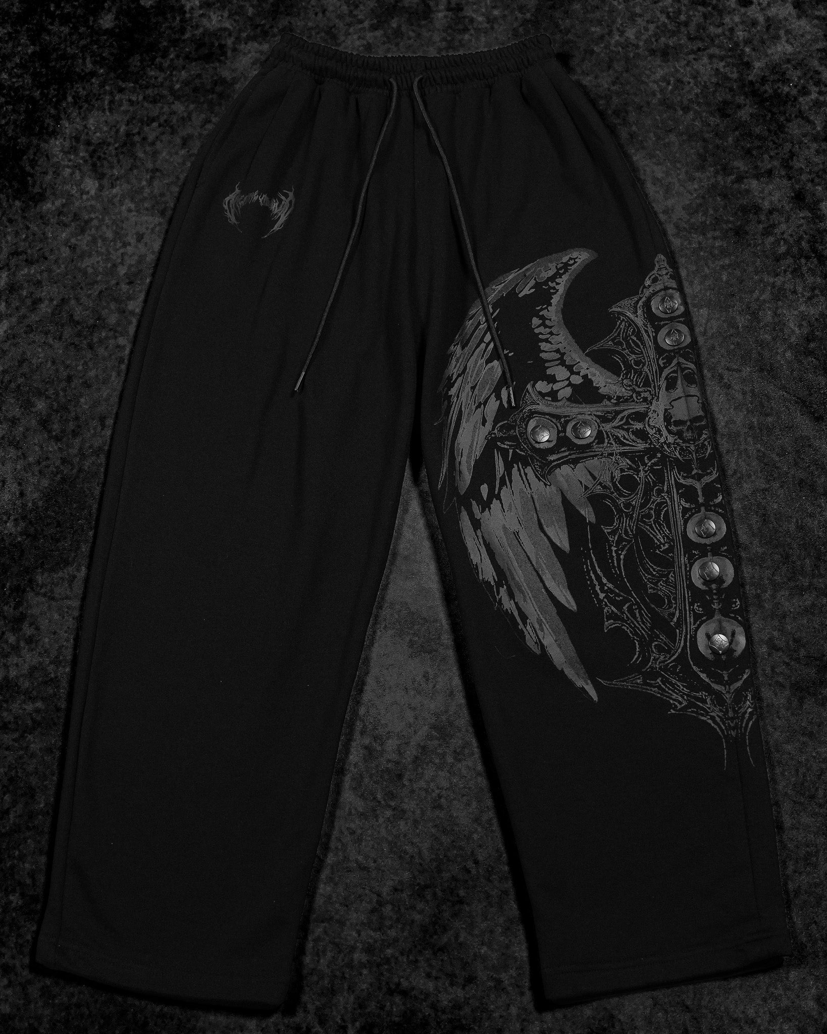 Women's Seraphim banana shaped Uncuffed Sweatpants [DARKNESS]