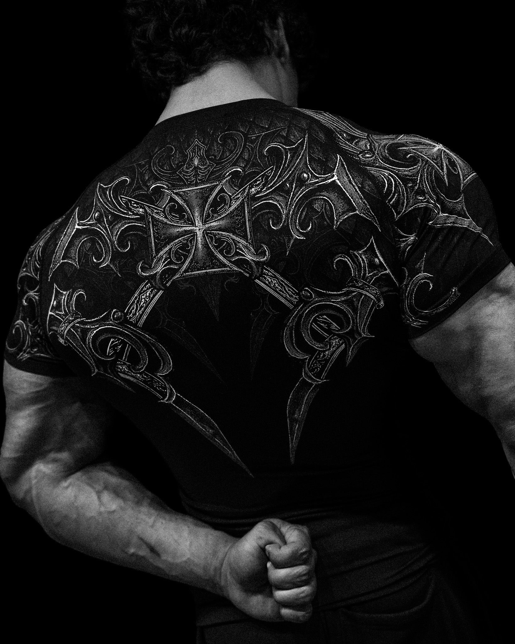 Void Tech™ Armored Short Sleeve Compression [VOID BLACK]