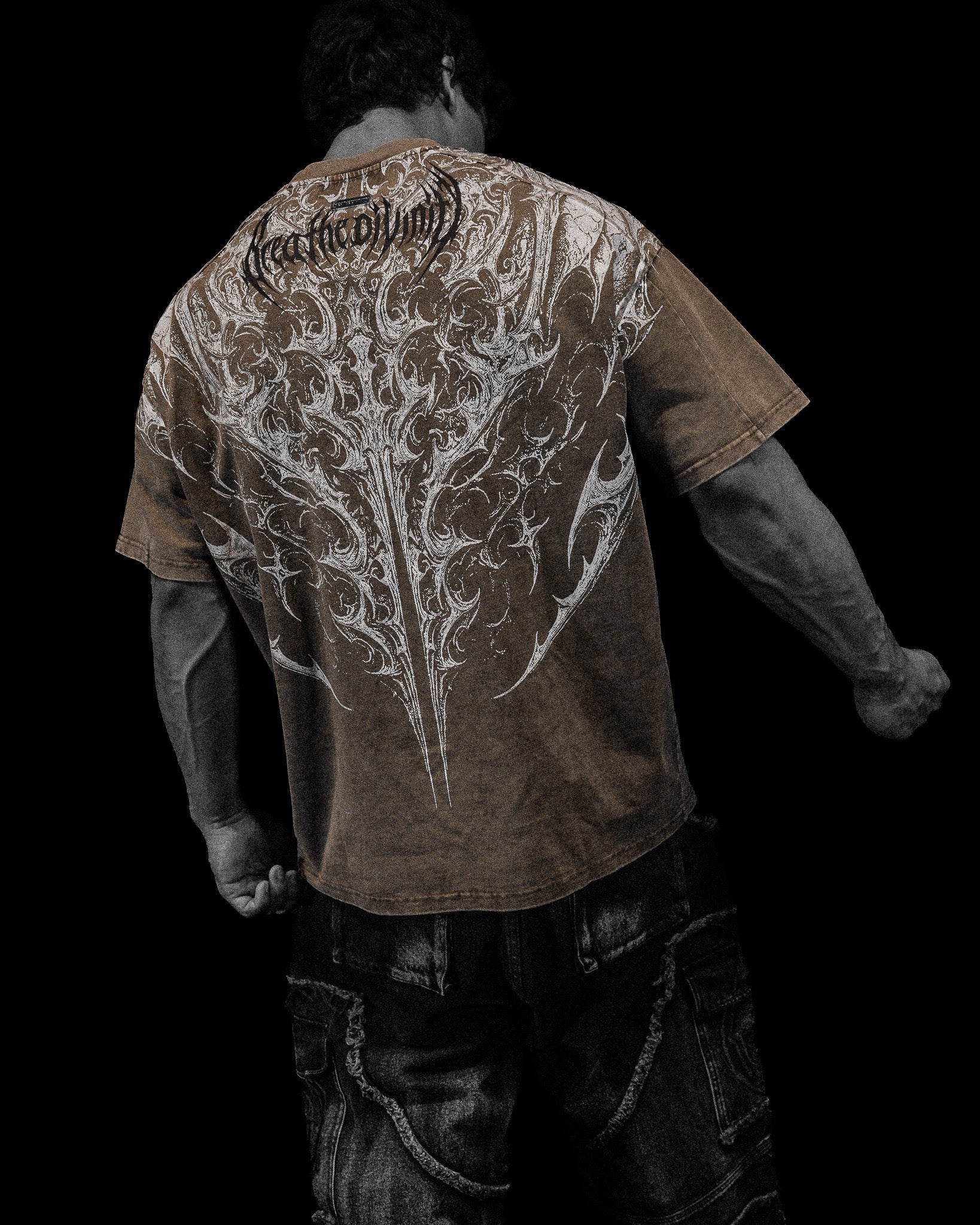 Hellspawn Ruined Oversized T-shirt [DECAYED BROWN VINTAGE]