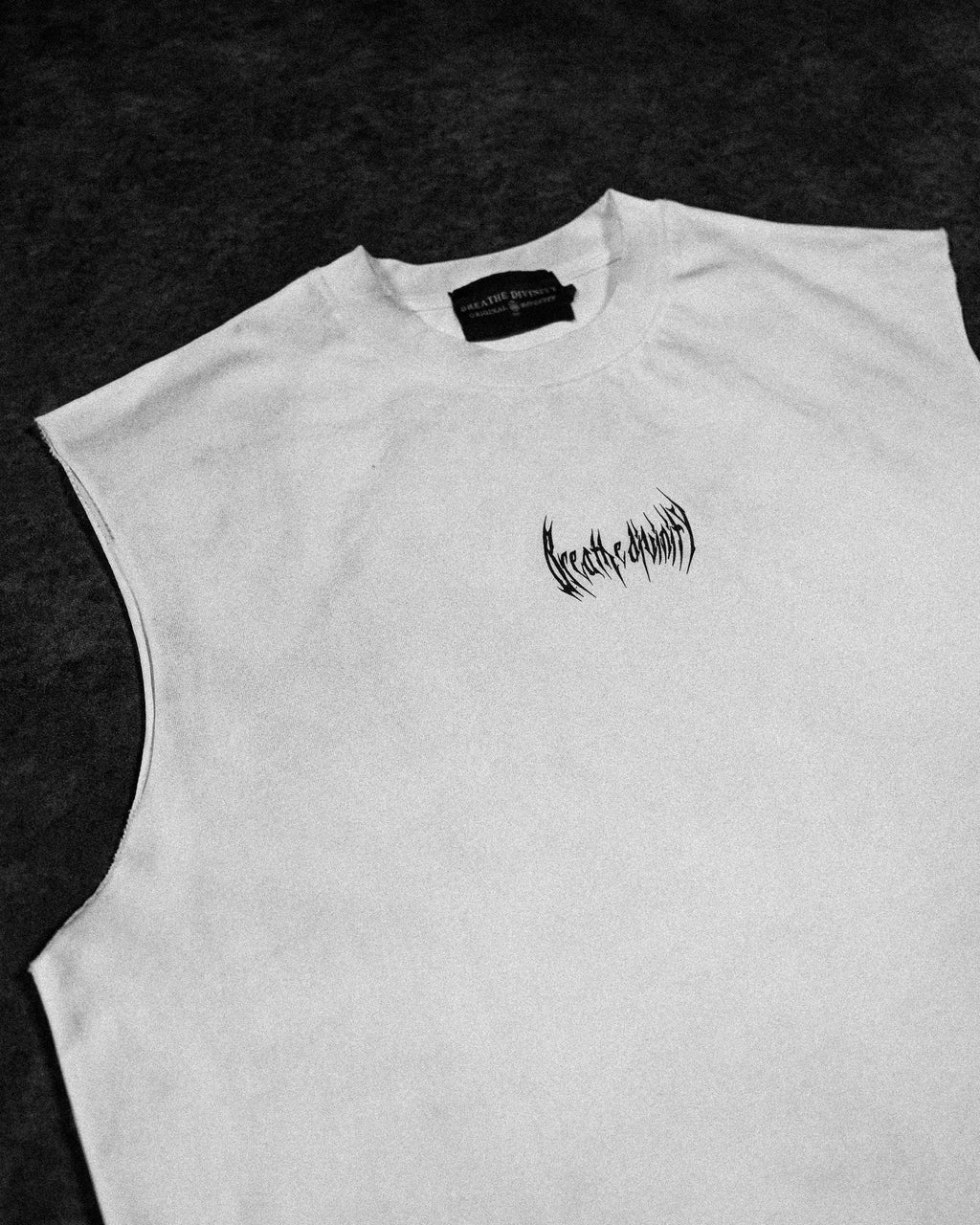 Oversized Cut-off Tee [BONE]