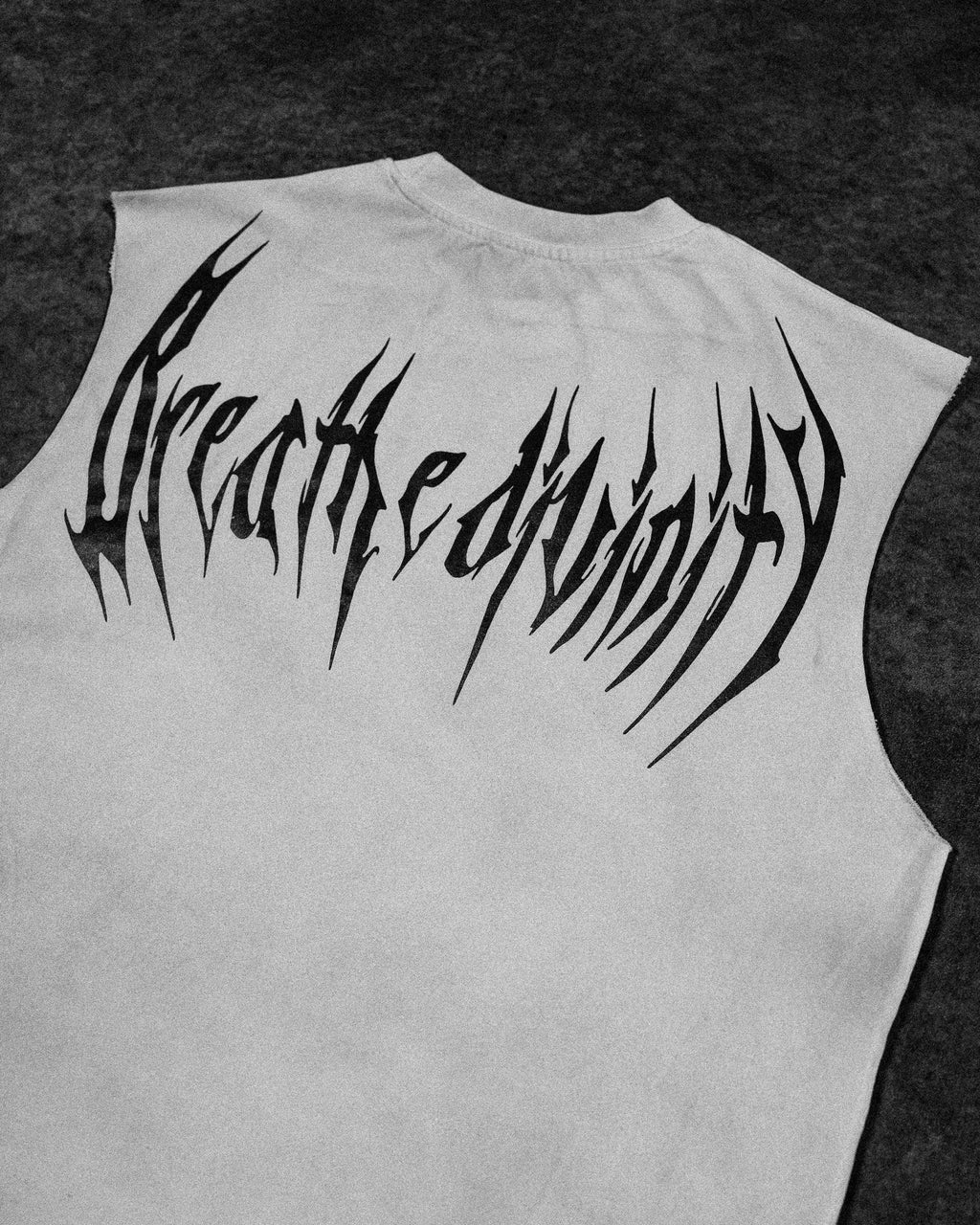 Oversized Cut-off Tee [BONE]