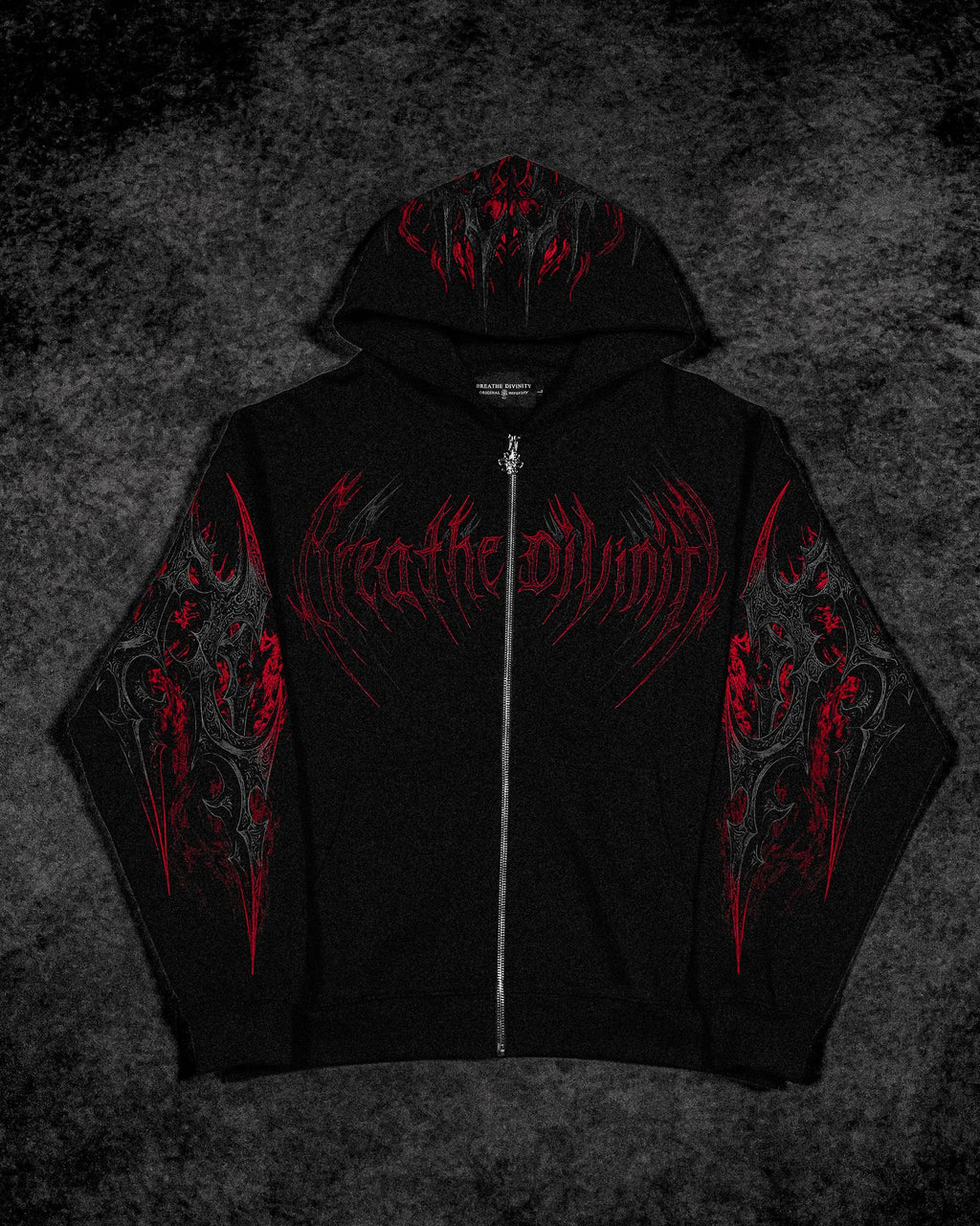 Berserker Oversized Zip-up Hoodie [HELLFIRE]