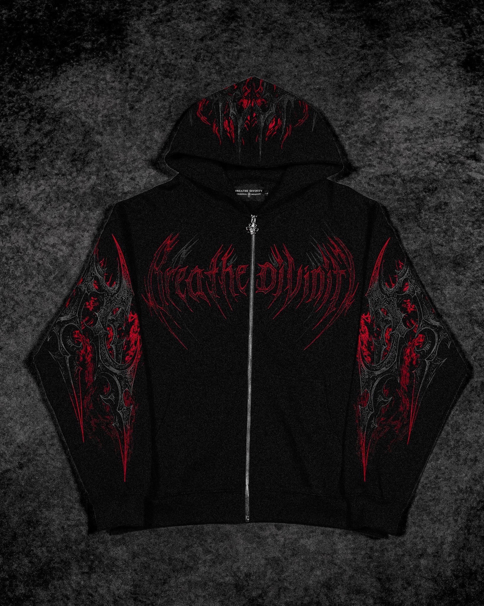 Berserker Oversized Zip-up Hoodie [HELLFIRE]