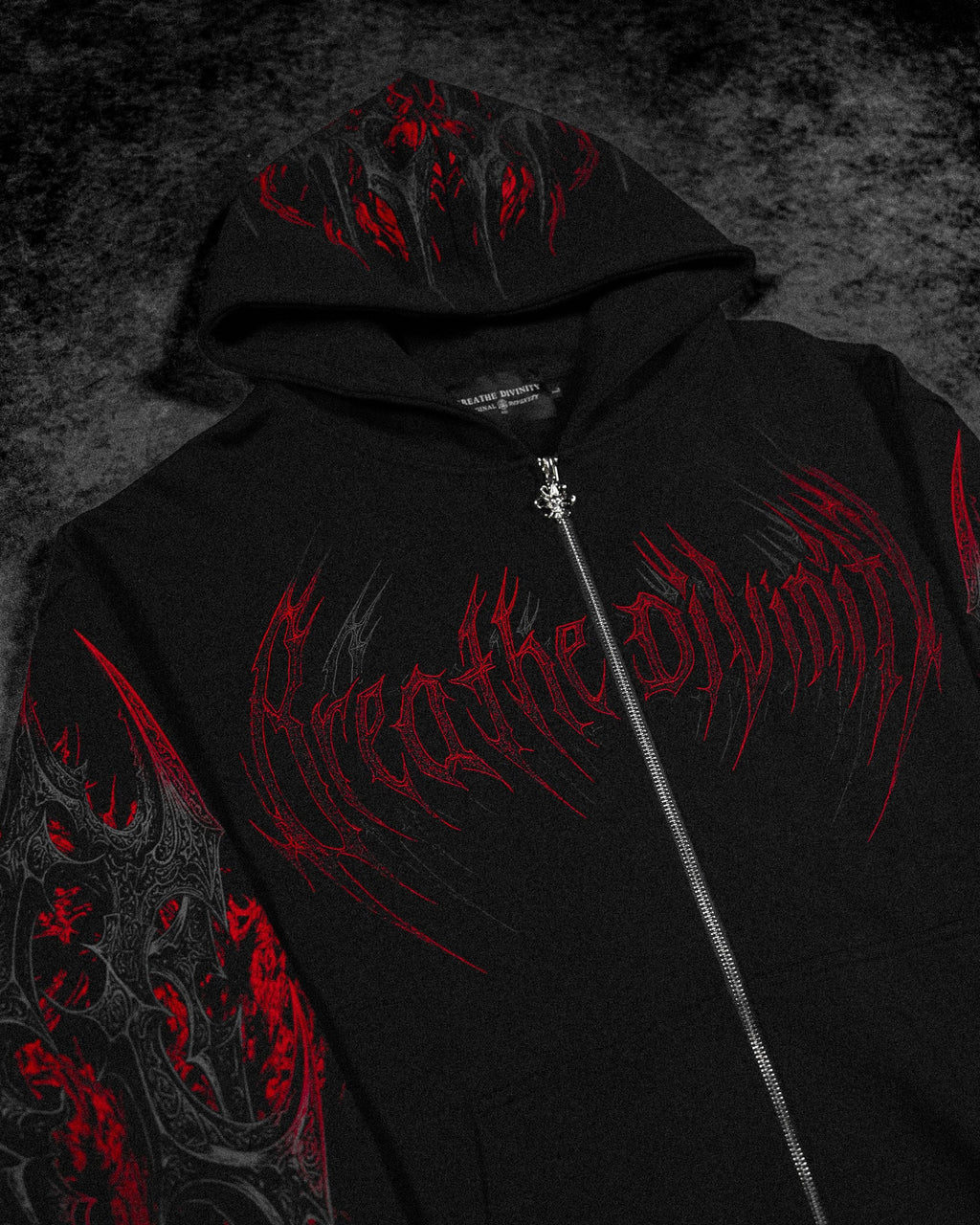 Berserker Oversized Zip-up Hoodie [HELLFIRE]