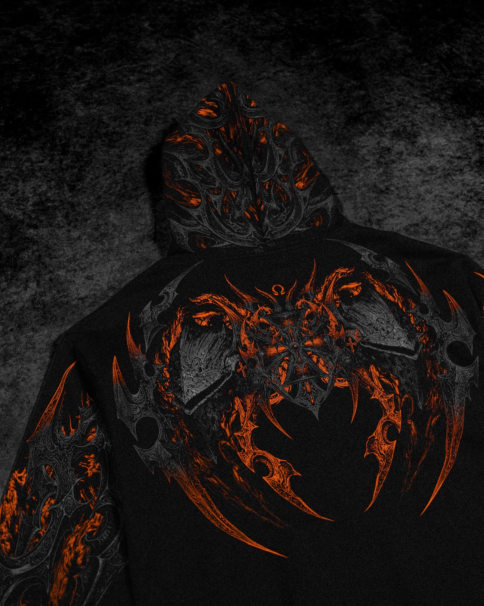 Berserker Oversized Zip-up Hoodie [SCORCH]