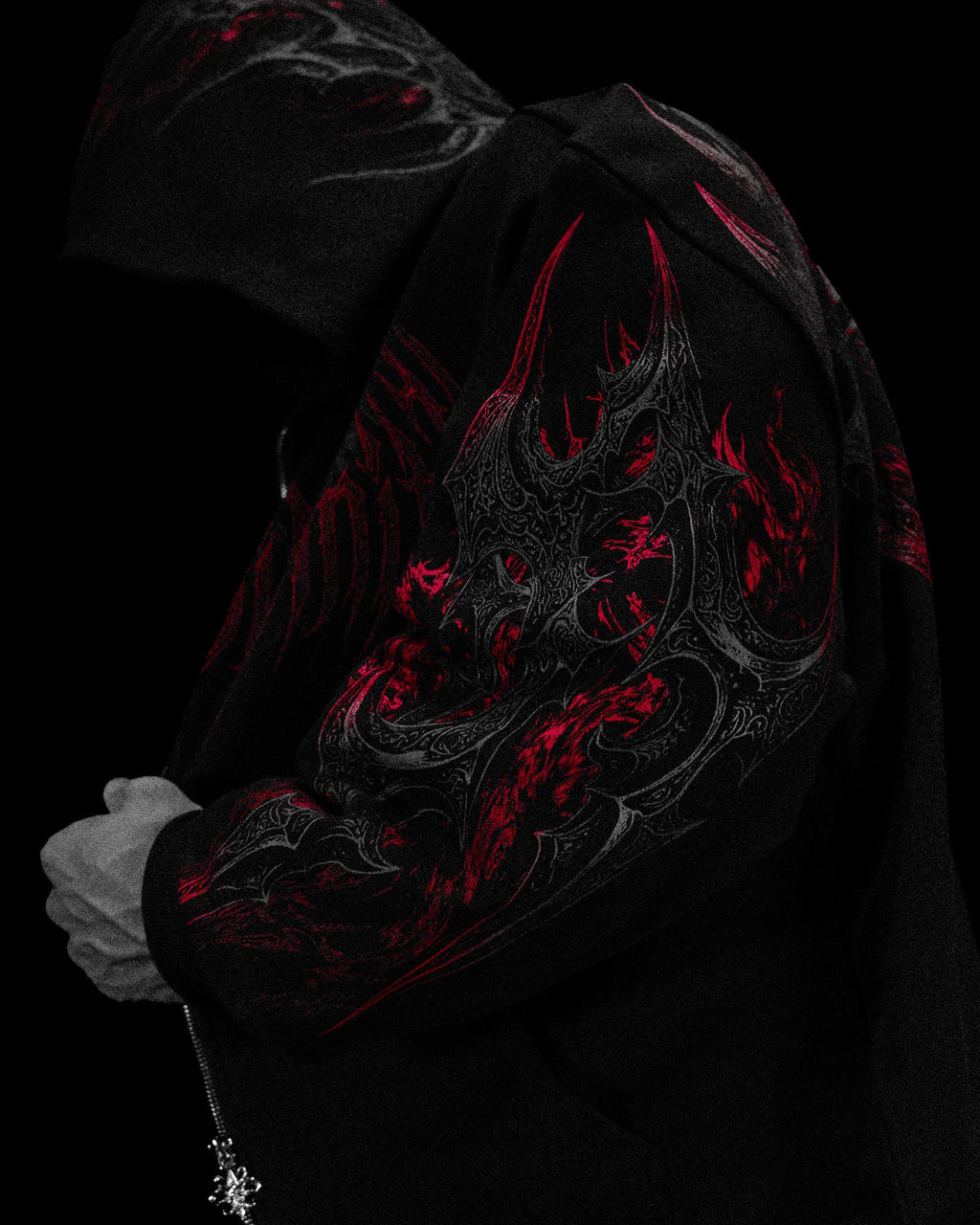 Berserker Oversized Zip-up Hoodie [NIGHTMARE]