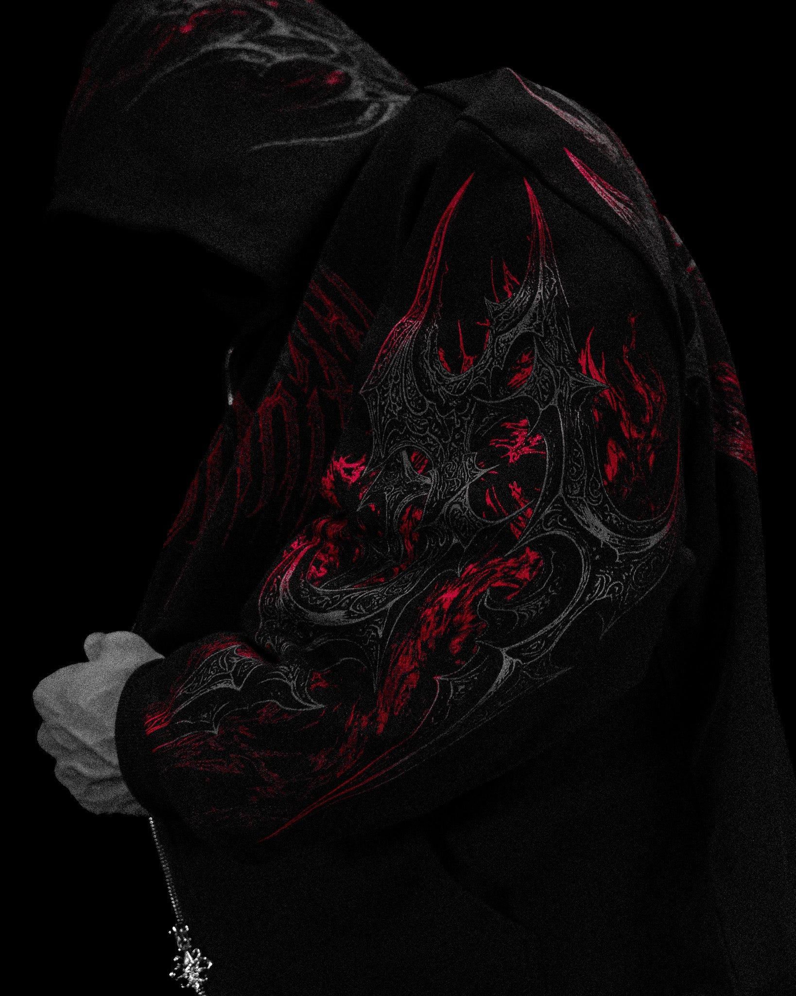 Berserker Oversized Zip-up Hoodie [NIGHTMARE]